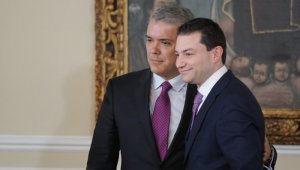 El presidente Iván Duque le pidió al nuevo contralor, Carlos Felipe Córdoba, más severidad en todo lo relacionado con contrataciones directas con el Estado. Colprensa