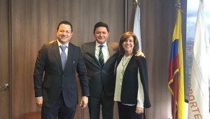 Reunión con el viceministro de Transporte, Juan Camilo Ostos Romero. Cortesía para La Opinión