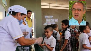 El convenio suscrito entre Liber Norlácteos y la Alcaldía de Cúcuta, durante la administración de Donamaris Ramírez, prestaba servicios de alimentación a 58.021 estudiantes. Archivo