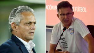 Reinaldo Rueda y Juan Carlos Osorio.  AFP