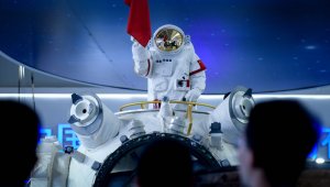 Tres astronautas podrán vivir continuamente en la nueva estación orbital. AFP