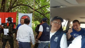 La liberación se dio a través de una comisión humanitaria conformada por la Defensoría del Pueblo y la Iglesia Católica. Tomada de Twitter