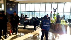 Yilen Osorio fue detenido en el Aeropuerto Internacional La Aurora. Tomada de Twitter