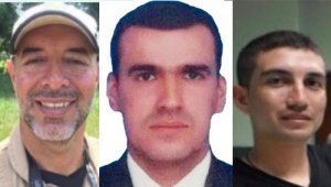 Se desconoce el paradero de Julio Díaz Guiza, Maxwell Joya García y de Carlos Quinceno Ramírez. Policía Nacional