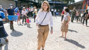 La hija del expresidente de EEUU John F. Kennedy estuvo en el hogar de paso. Juan Pablo Cohen