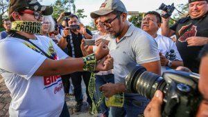 Quienes cubren la actual crisis venezolana. AFP