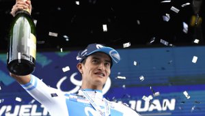 Anacona se coronó campeón con 35 segundos de ventaja sobre el francés Julian Alaphilippe. AFP