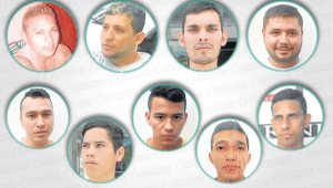José Luis Berbesí, Andrés Velásquez, Diego Piñango e Isaías Pacheco. Abajo: Óscar José León, Wrayan Rivero, Yulián Gómez, Ángel Arias y Kevin Mota. Archivo