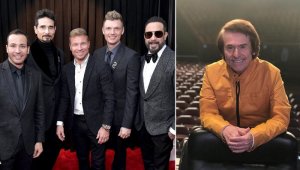 Backstreet Boys y Raphael.  AFP