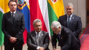 Varios mandatarios se reunieron en en Chile. AFP