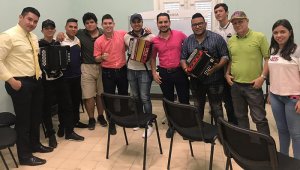 En la gráfica, Edwin Sánchez, Alexander Sandoval, Juan Gómez, Iván Duarte, Luis Rojas, Mario Ortiz, José Luis Rodríguez, Roider Riveros, Luis González, José Avendaño y Valentina Vacca. Cortesía