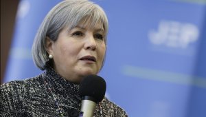 Patricia Linares, presidenta de la JEP.. Colprensa