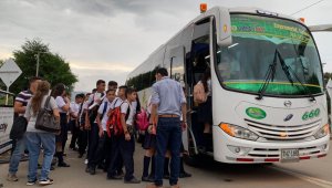 De acuerdo con Myriam Ortega Quintero, secretaria de Educación de Norte de Santander, en la mañana estarán disponibles 12 rutas y en la tarde ocho. Tomada de Twitter  @EducacionDptal