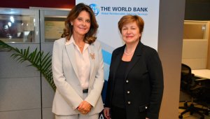 La vicepresidenta colombiana Marta Lucía Ramírez se reunió, en Washington, con la vicepresidenta del Banco Mundial, Kristalina Georgieva.
Vicepresidencia de Colombia