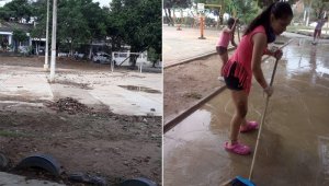 Además, algunos residentes no recogen los excrementos de sus mascotas, dificultando aún más el tránsito por la zona.  Cortesía