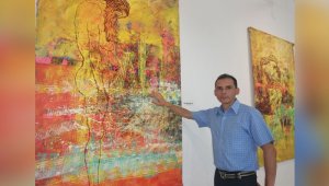 Gerson Augusto Corzo Cárdenas, artista santandereano. Eduardo Rozo Jaimes / La Opinión