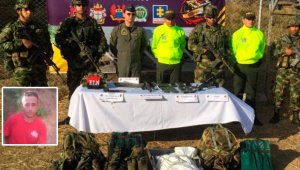 En medio de la operación fueron incautadas armas, munición y equipos de comunicación. Ejército Nacional