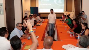 La Misión de Observación Electoral y la Fundación Konrad Adenauer lideraron, el miércoles, el encuentro ‘Diálogo regional para la transparencia’ en el que se analizaron los riesgos para las elecciones del 27 de octubre. Mario Franco