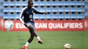 El lateral izquierdo del Lyon Ferland Mendy. AFP