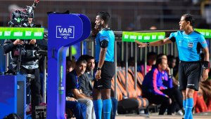 La Conmebol estrenó el videoarbitraje en la presente edición de la Copa América de Brasil. AFP