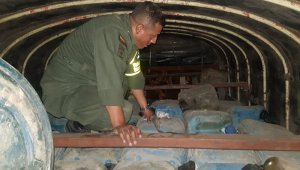 El camión fue inmovilizado. Cortesía