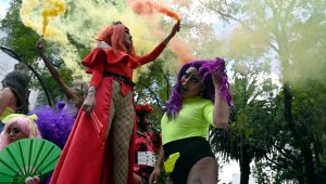En ciudad de México y con disfraces coloridos marcharon por la diversidad sexual. AFP