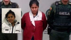 Alicira Isabel Romero Marín fue capturada al sur de Bogotá. Cortesía