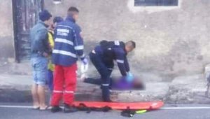 Rosbeiny Justi quedó tendida en el pavimento. Cortesía