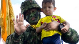 A las 9:30 de la mañana de este sábado comenzó el desfile militar y policial del Día de la Independencia de Colombia. Alfredo Estévez