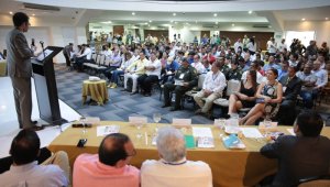 Magistrados del Consejo Nacional electoral (CNE), representantes de la Fiscalía, la Procuraduría y la Contraloría General de la República, en compañía de las autoridades locales y regionales, lideraron un foro ayer, en Cúcuta, sobre las alertas que pesan para las elecciones de octubre. César Obando