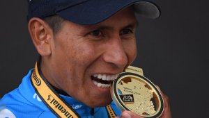 . "Yo les digo a ustedes, colombianos, que probablemente a Nairo le va a ir muy bien", dijo Luis Quintana. AFP