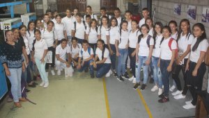 Los alumnos conocieron los procedimientos que se utilizan en la impresión del diario. Giovanny Rojas