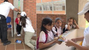 La fundación Comparte por una vida, Colombia nació en Venezuela, pero viene desde el año pasado trabajando con un programa nutricional para los niños del colegio La Frontera, en Villa del Rosario. Cortesía