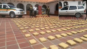 Los uniformados incautaron 514 paquetes. Policía Nacional