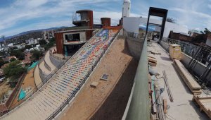 Terminación de las obras de remodelación del monumento a Cristo Rey, en el barrio La cabrera César Obando