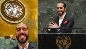 "La ONU tiene una gran capacidad de convocatoria" pero si no cambia, "cada año será menor" y terminará como Kodak o los dinosaurios, afirmó Nayib Bukele. AFP