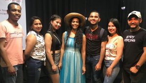 Omar Carpintero, Kenny Barrios, Zarith Pabón, David Correa, Ambar Flórez y Diego Monterrey. Celmira Figueroa