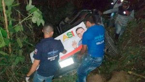 En este vehículo se transportaba la víctima de Ábrego. Cortesía