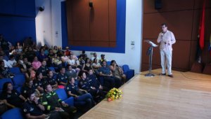 Mauricio Franco, secretario de Seguridad Ciudadana, durante la rendición de cuentas. Cortesía