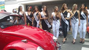Candidatas de varios municipios participaron en la feria.  Cortesía