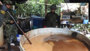 Los uniformados se infiltraron en la zona boscosa de la vereda Bejucal. Ejército Nacional