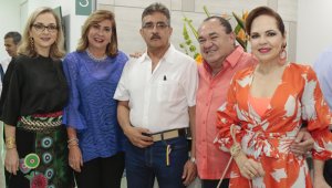 Silvia Carolina Flórez, Yolanda Rey de Colmenares, Rafael Fandiño, Carlos Alberto Carvajal y Silvia Faillace. Mario Franco/La Opinión