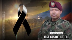Soldado profesional José Castro Botero. Ejército