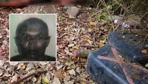 El cuerpo del venezolano Omar José Luis Pantoja Bolívar quedó tendido entre algunas ramas y cerca de él quedaron dos pimpinas de gasolina. Cortesía