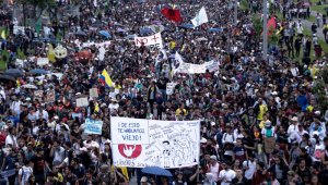 El jueves, Colombia se movilizó para manifestar su rechazo en contra de varias políticas del gobierno de Iván Duque y exigir mejores condiciones para los ciudadanos. Colprensa y Archivo