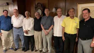 Ernesto Collazos, Abraham Abrajim, Alberto Santaella, Antonio Páez, Marino Vargas, David Bonells Rovira, Germán ‘El Burrito’ González y Orlando Sepúlveda. Cortesía