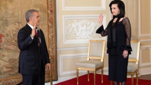 El presidente Duque toma el juramento como nueva canciller de Colombia a la expresidenta del Senado Claudia Blum.
Colprensa