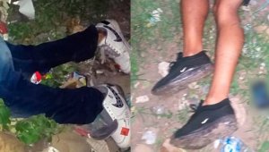 Las prendas que vestían los dos hombres estaban mojadas. Atadas las manos a la espalda aparecieron los dos occisos. Cortesía