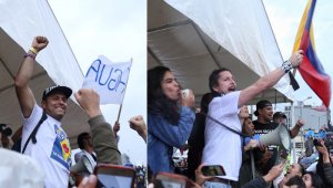 Más de 300 artistas y 40 grupos colombianos cantaron y marcharon este domingo en las calles en un apoyo sin precedentes, justo cuando voces del gobierno aseguraban que las manifestaciones comenzaban a decrecer. Colprensa