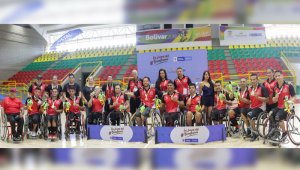El equipo de baloncesto en silla de ruedas de Norte de Santander retuvo el título nacional que había logrado en 2015.  Cortesía Juegos Nacionales